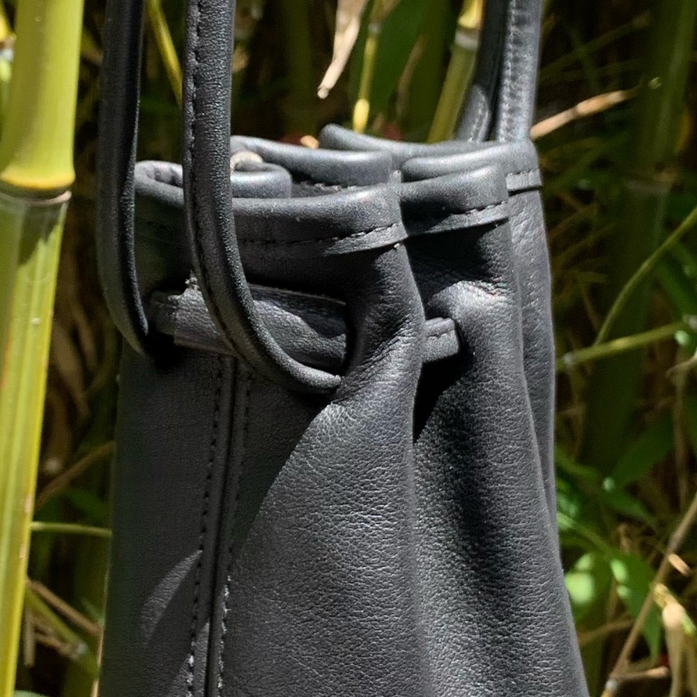 RARE vintage COACH 4144 Littleton mini black leather drawstring shoulder bag - Picture 14 of 15